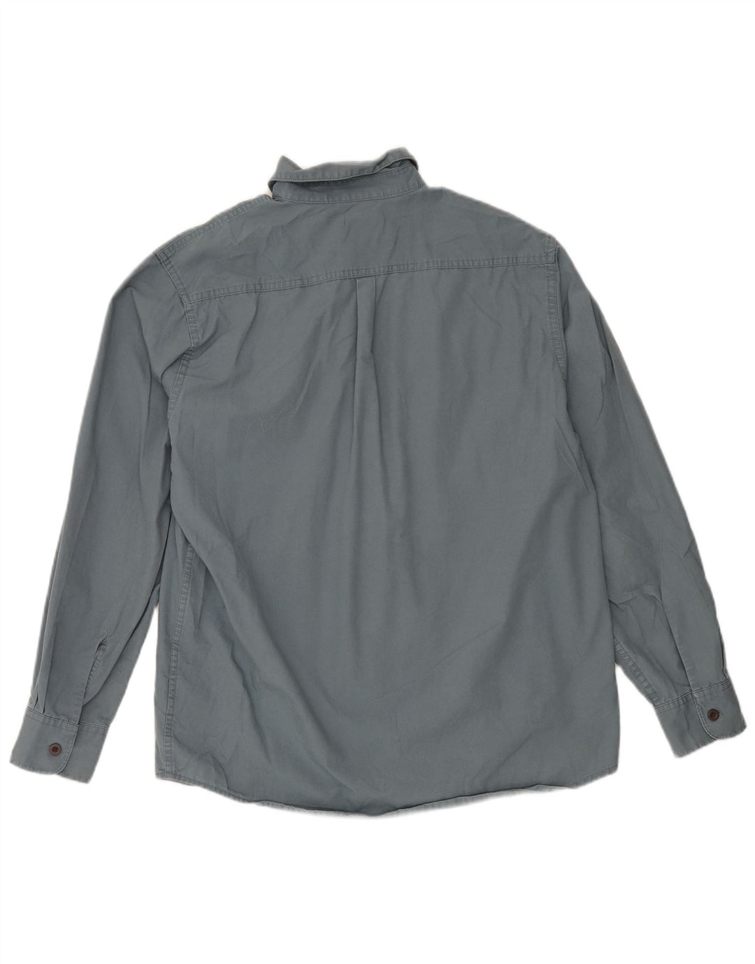 Wrangler Camisa masculina cinza médio algodão