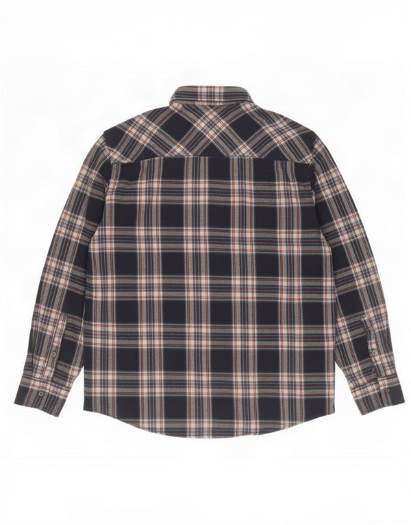 Camisa masculina de flanela Mistral 2XL algodão xadrez azul marinho