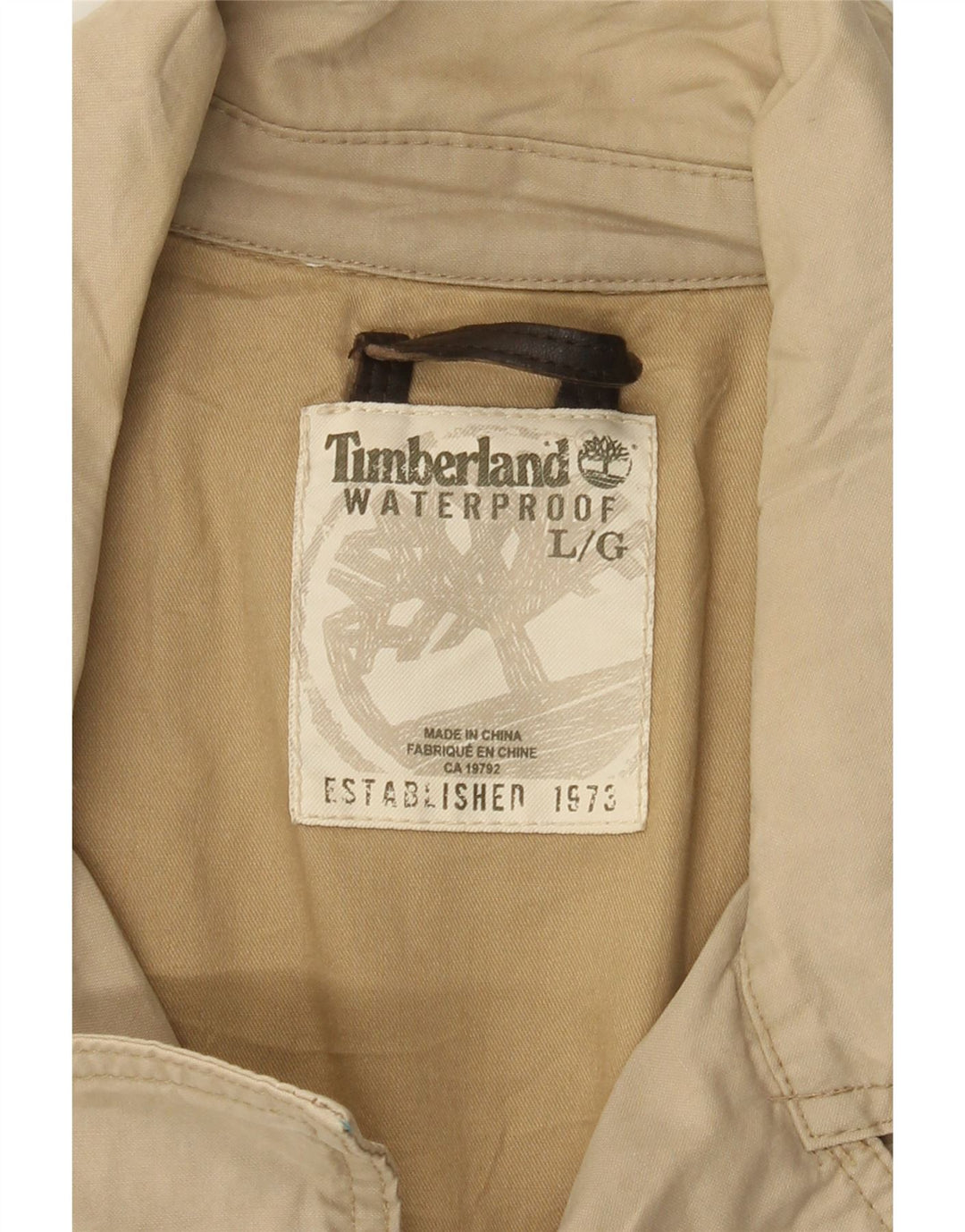 Casaco masculino Timberland Pea UK 40 grande bege