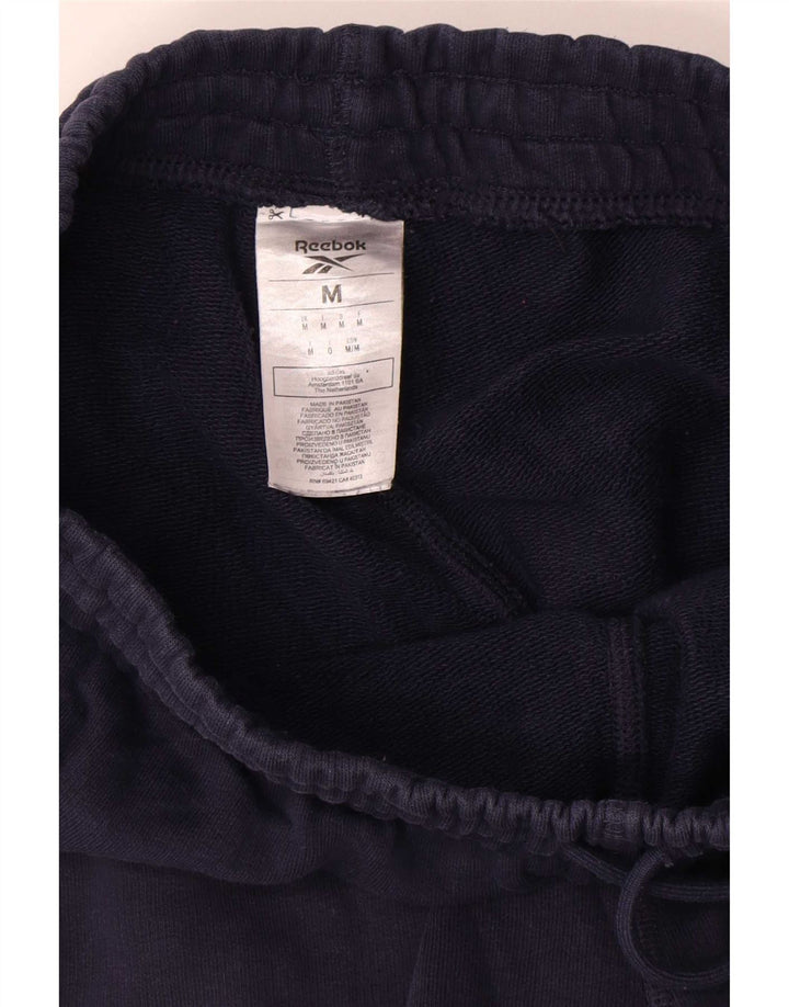 Calça de treino masculina Reebok Joggers médio azul marinho algodão