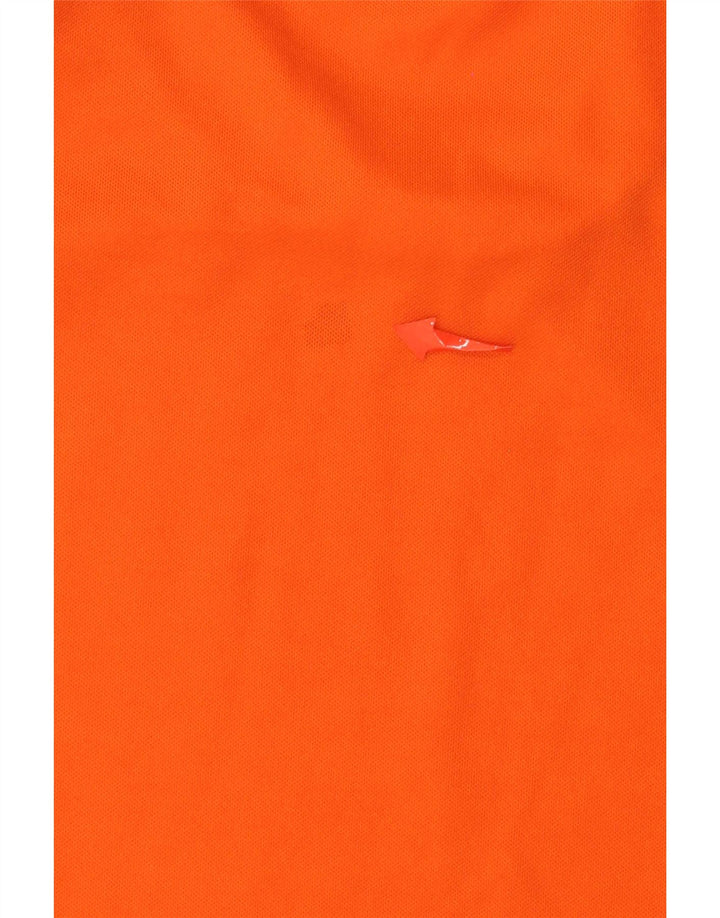 Adidas Mens Climalite Camiseta Top Pequeno Laranja Poliéster