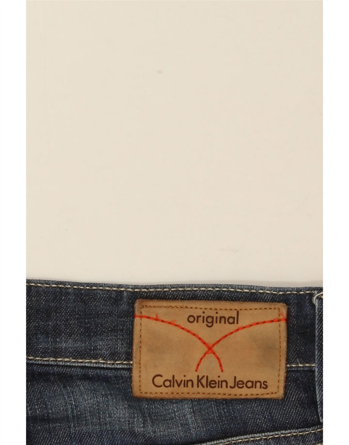 Calça jeans reta masculina Calvin Klein W34 L28 azul