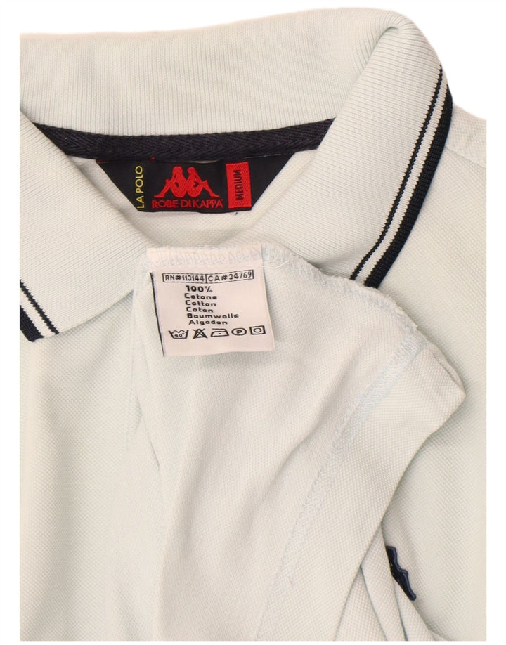 Camisa polo masculina Kappa algodão azul médio