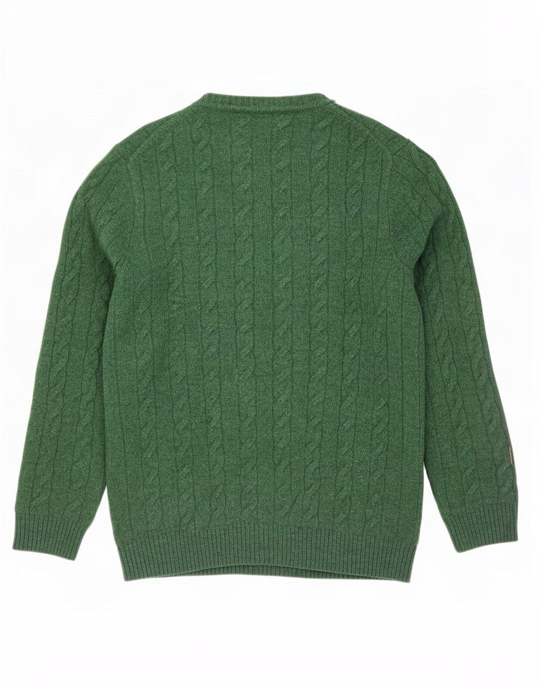 Suéter masculino Gant com gola canoa e lã de carneiro verde grande