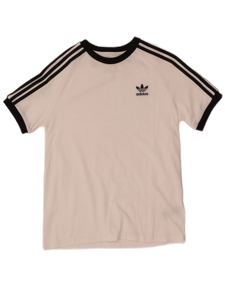 Camiseta Adidas Meninos 13-14 Anos Algodão Branco