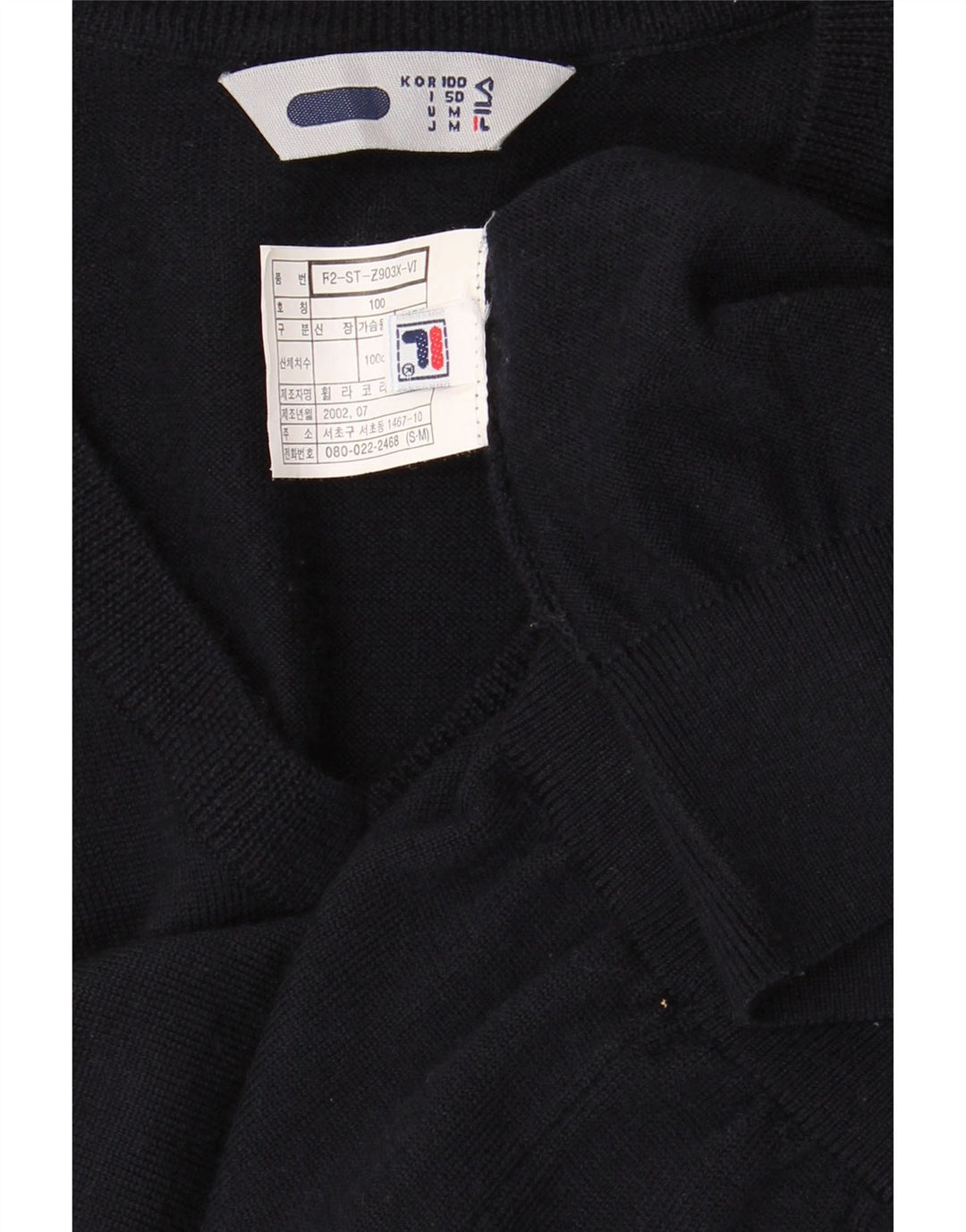 FILA Mens Vest Tank Top IT 50 Médio Azul Marinho