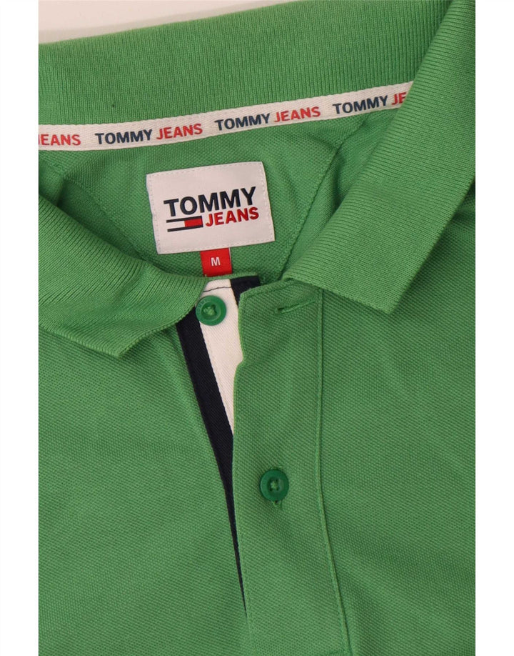 Camisa polo masculina Tommy Hilfiger algodão verde médio