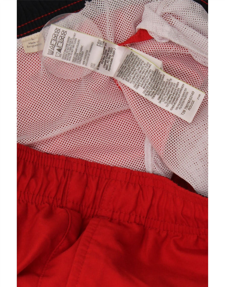 Shorts de natação masculino Marks & Spencer grande poliéster vermelho
