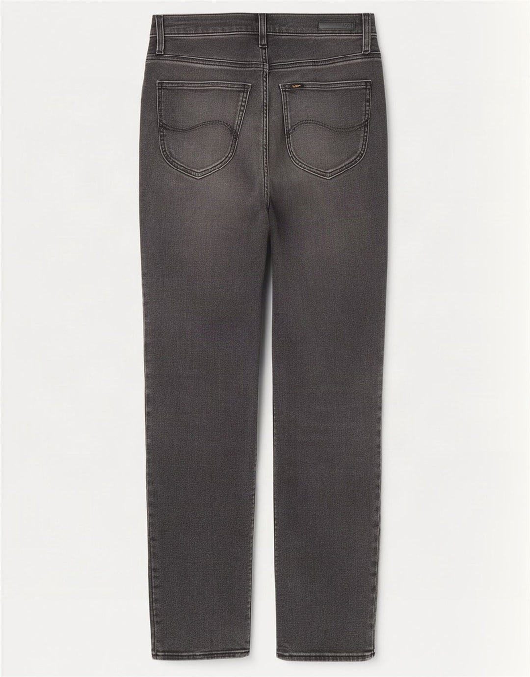 Lee Womens Carol Straight Jeans W27 L27 Algodão Cinza
