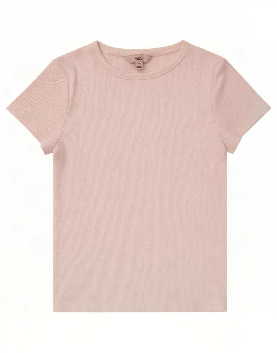 Camiseta feminina Marks & Spencer UK 10 pequena branca