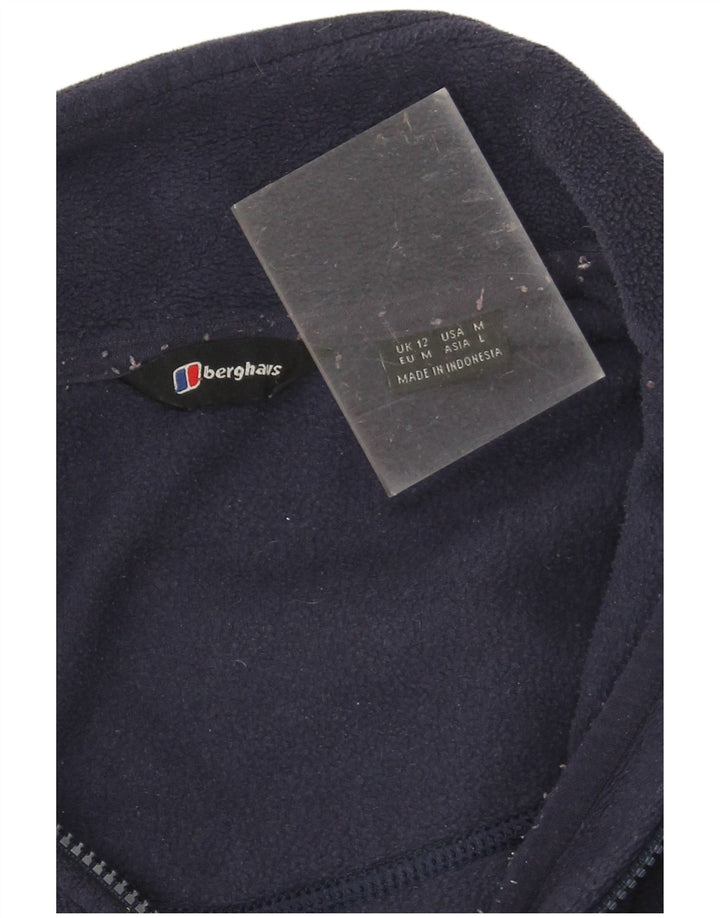 Jaqueta de lã feminina Berghaus UK 12 poliéster azul marinho médio
