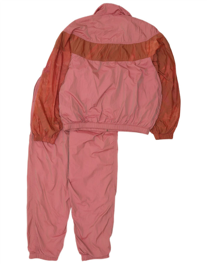 Fato de treino completo feminino Dubin Reino Unido 14 médio rosa colorblock poliamida retrô