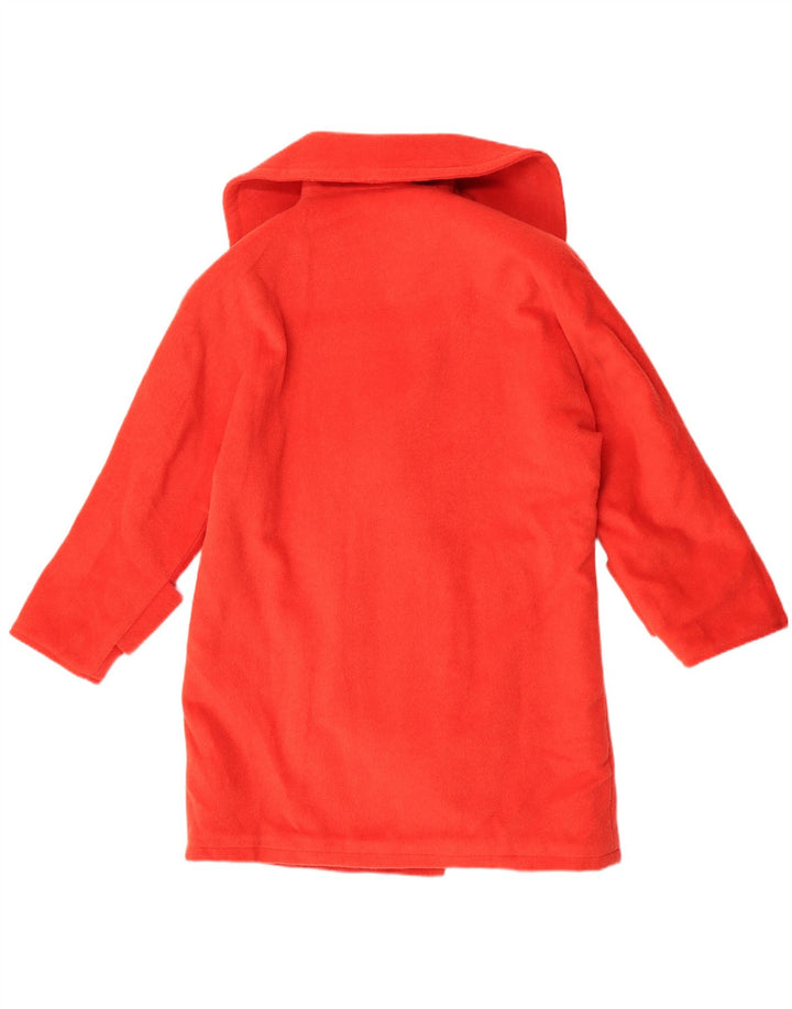 Casaco feminino vintage oversized com peito duplo Reino Unido 16 grande vermelho