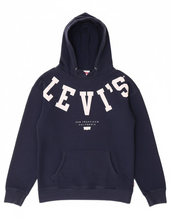 Suéter gráfico com capuz para meninas LEVI'S 13-14 anos azul marinho