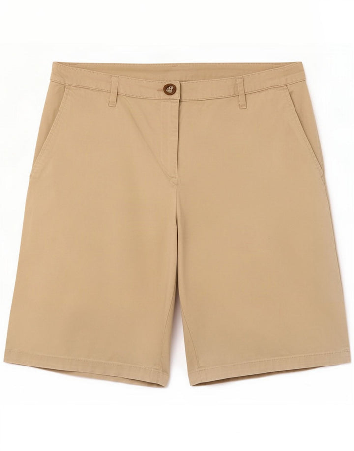 Benetton Shorts casuais femininos grandes W32 Bege