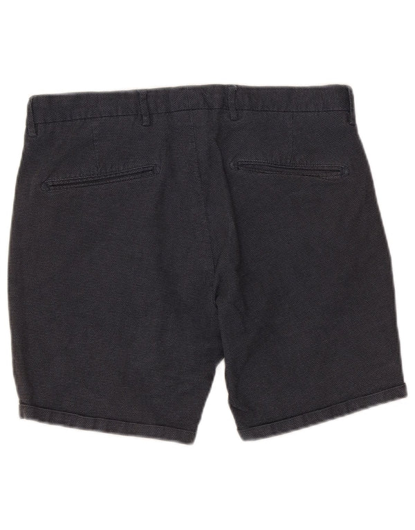 Scotch & Soda Mens Chino Shorts W32 Grande Algodão Azul Marinho