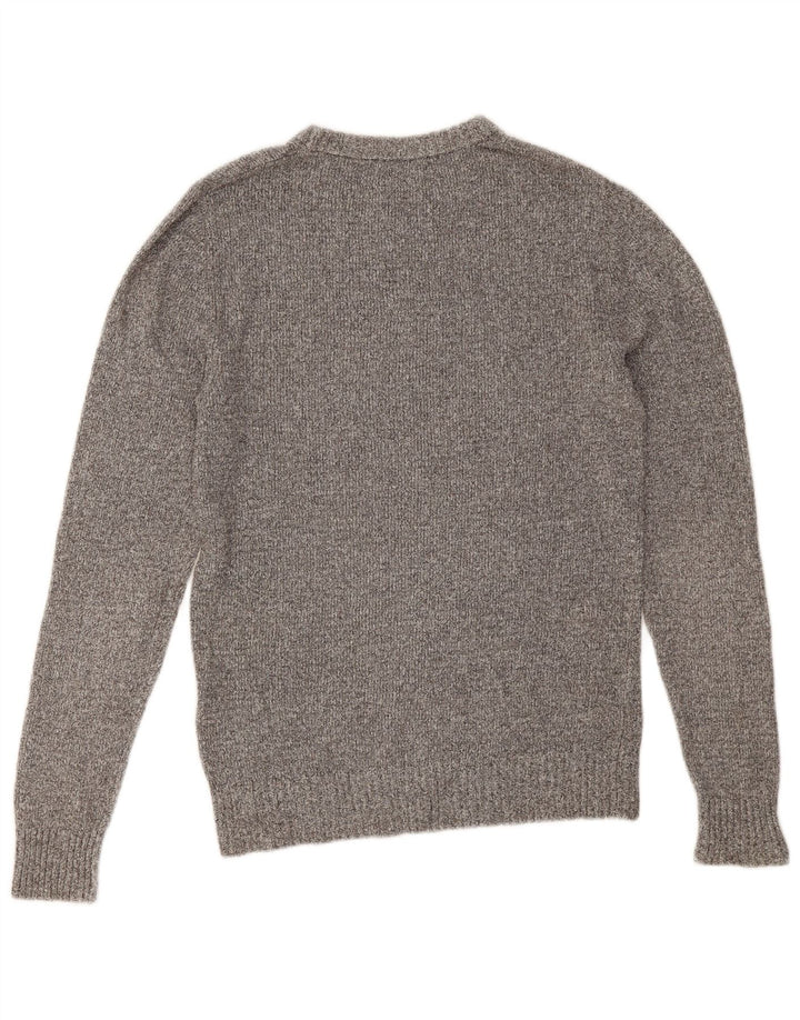 Suéter masculino Jack & Jones com gola redonda e algodão cinza pequeno