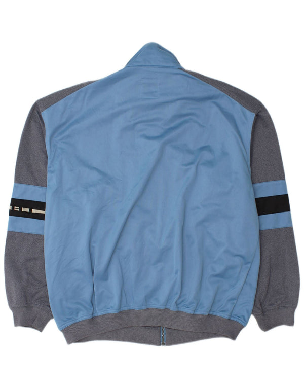 Think Pink Mens Treino Top Jaqueta Grande Bloco Colorido Azul