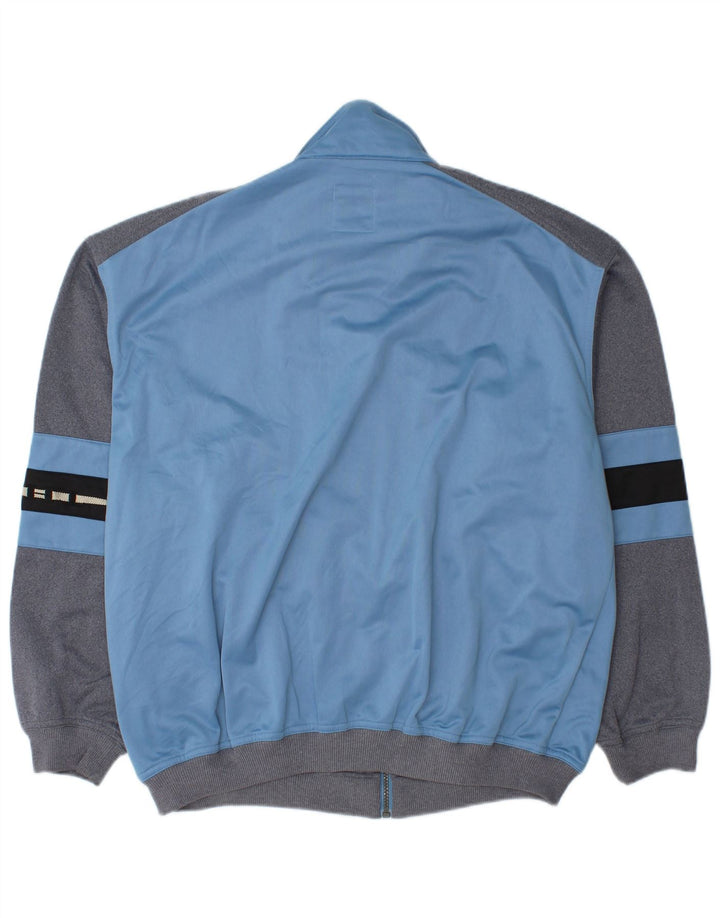 Think Pink Mens Treino Top Jaqueta Grande Bloco Colorido Azul