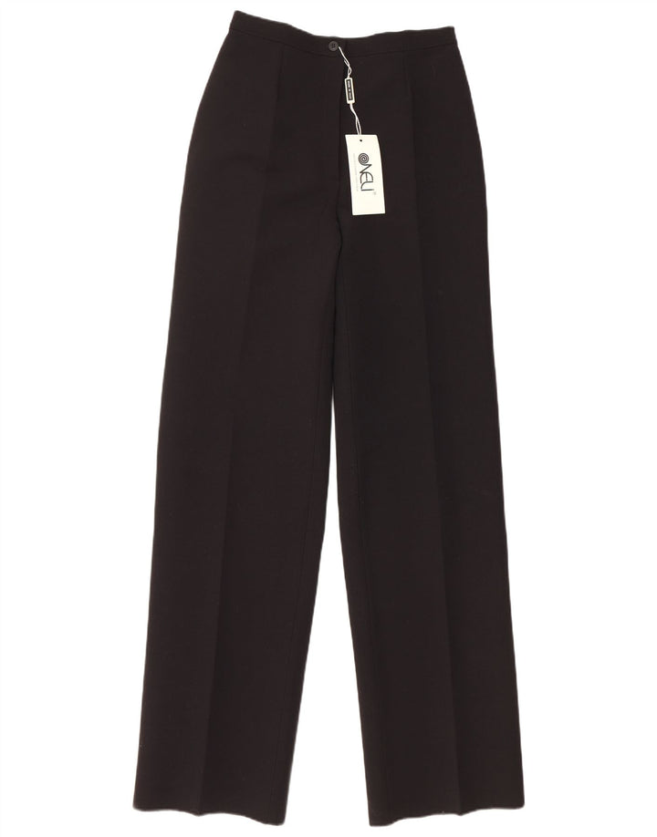 Calça feminina VINTAGE de cintura alta IT 44 médio W26 L35 preta