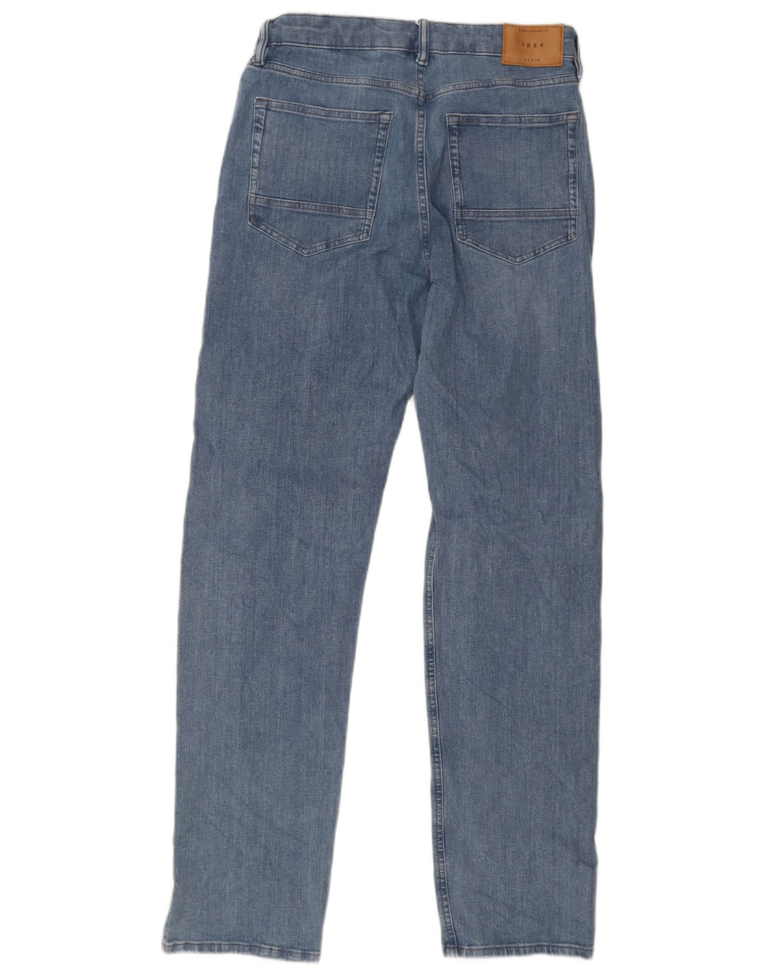 Jeans retos masculinos Marks & Spencer W32 L33 algodão azul