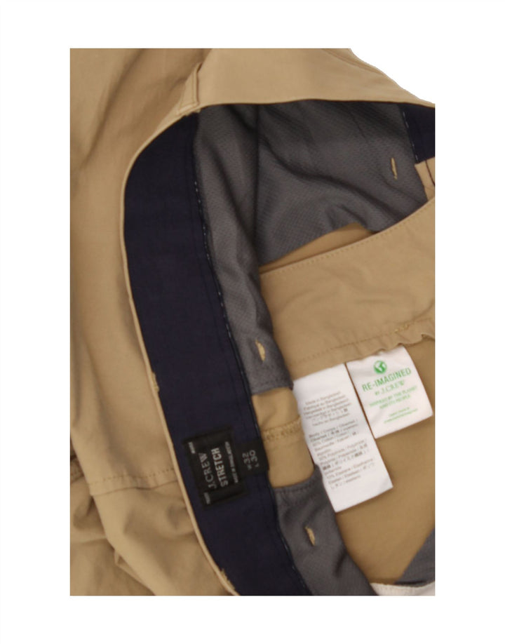 J. CREW Mens Straight Chino Trousers W32 L30 Beige Cotton Vintage J. Crew and Second-Hand J. Crew from Messina Hembry 