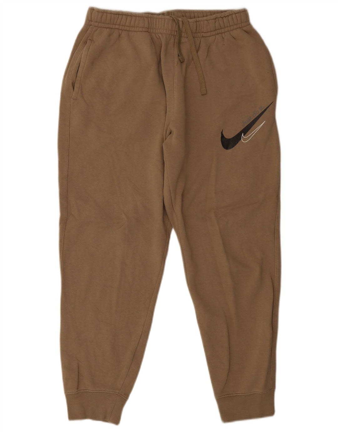 Nike Mens Graphic Calças de treino Joggers Médio Bege Algodão