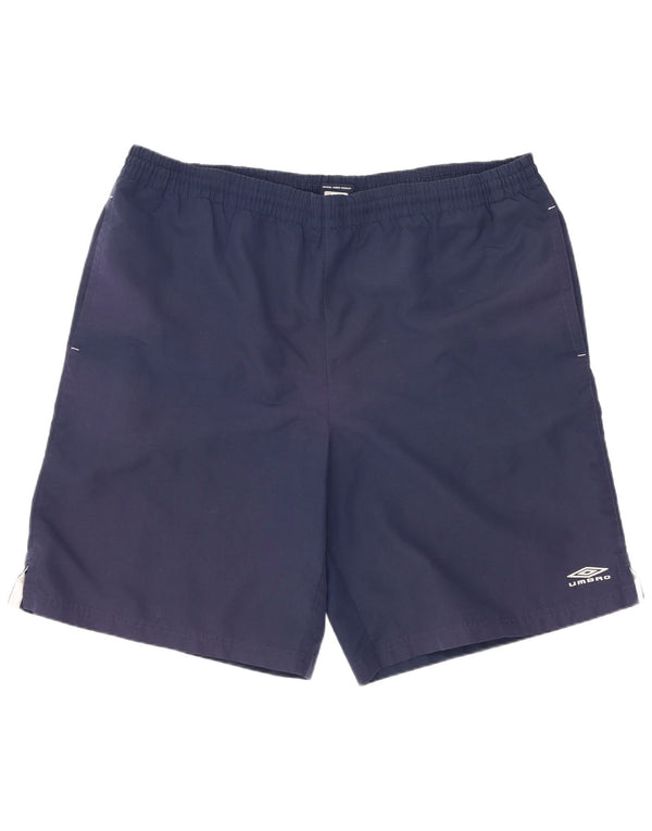 Shorts de natação masculino Umbro XL azul marinho poliéster