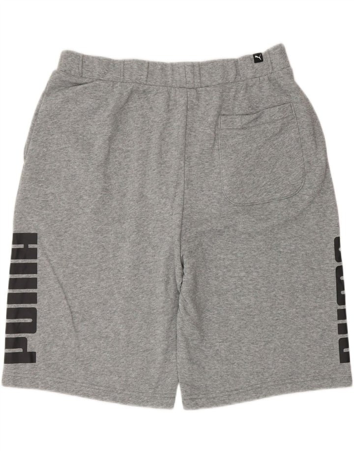 Shorts esportivos gráficos masculinos Puma grandes cinza manchados