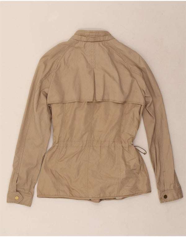 Jaqueta utilitária feminina Zara UK 10 pequena bege