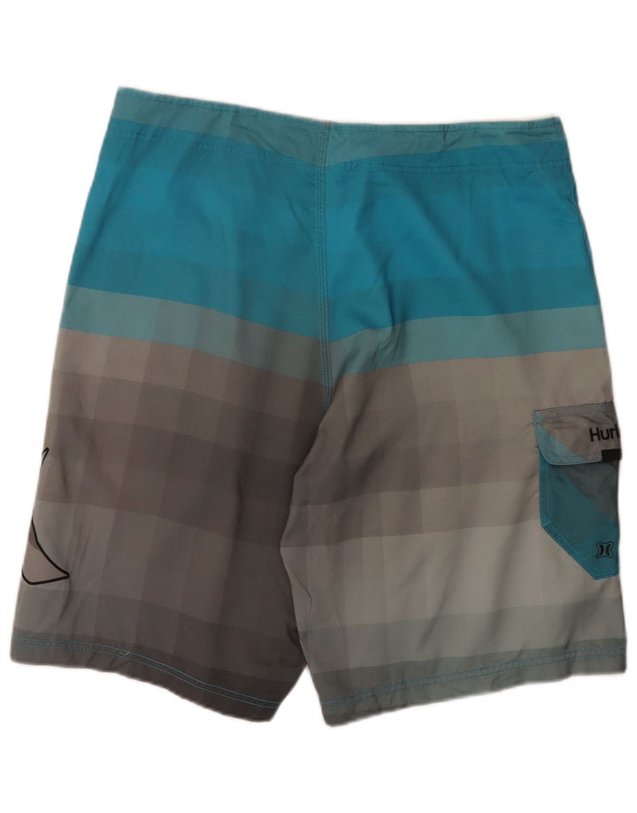 Shorts de natação masculino Hurley Graphic grande bloco colorido multicolorido