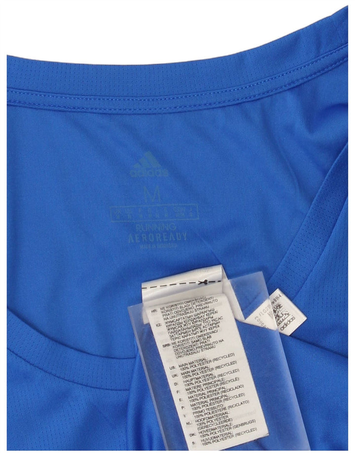Adidas Masculino Aeroready Colete Top Médio Azul Poliéster