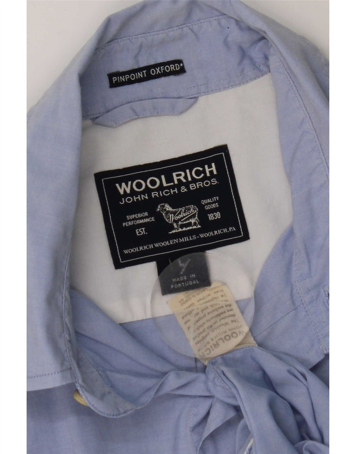 Camisa masculina Woolrich grande azul