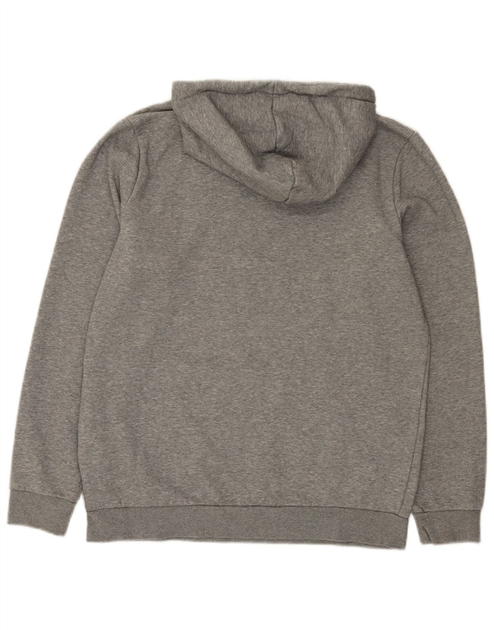 Puma Mens Graphic Hoodie Jumper Médio Algodão Cinza