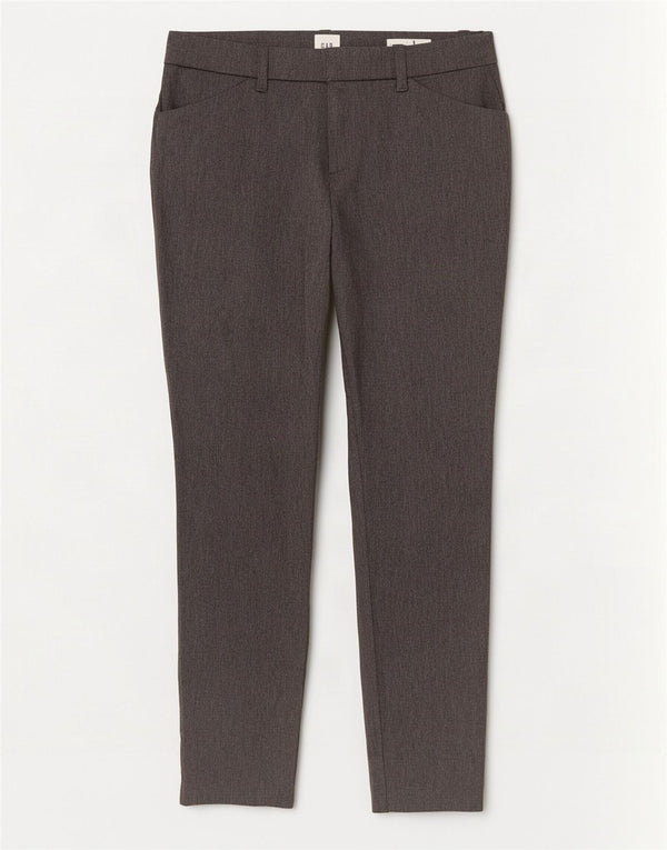Calça feminina casual skinny exclusiva da Gap US 4 pequena W28 L27 cinza