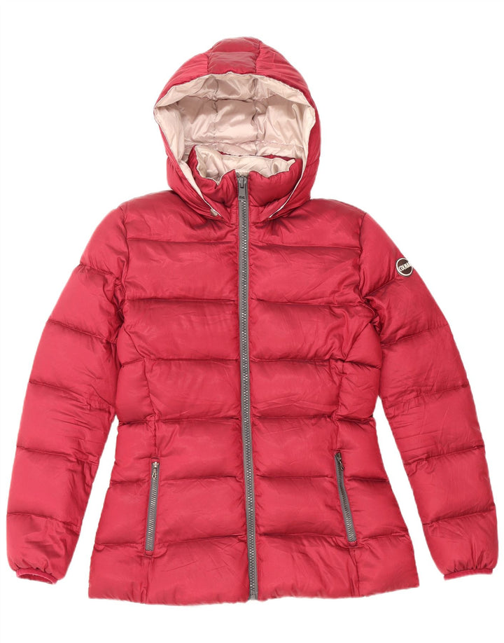 Jaqueta acolchoada com capuz feminina Colmar IT 46 grande poliéster vermelho