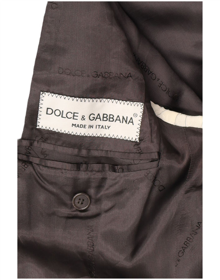 Jaqueta Blazer masculina Dolce & Gabbana com 3 botões IT 50 Viscose cinza grande