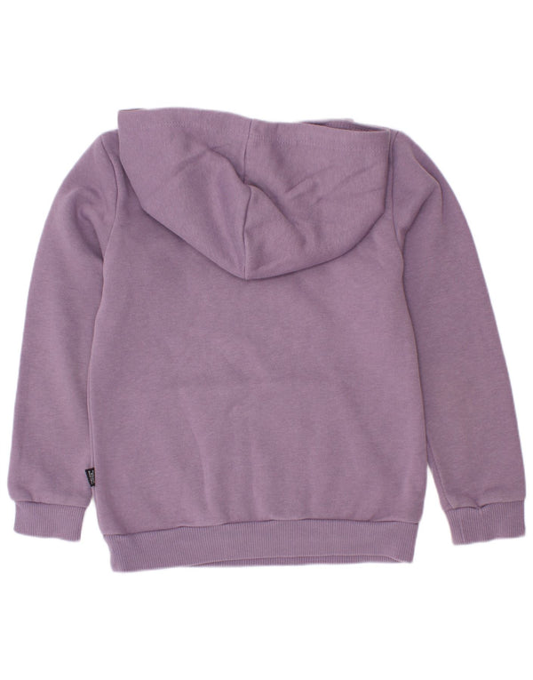 Jumper com capuz gráfico feminino Puma 5-6 anos algodão roxo