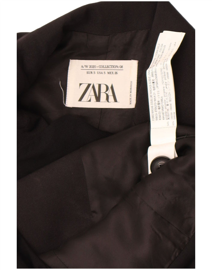 Macacão feminino Zara UK 10 pequeno poliéster colorblock preto