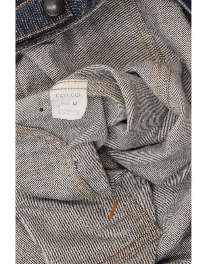 Jaqueta jeans masculina Casucci UK 38 algodão azul médio