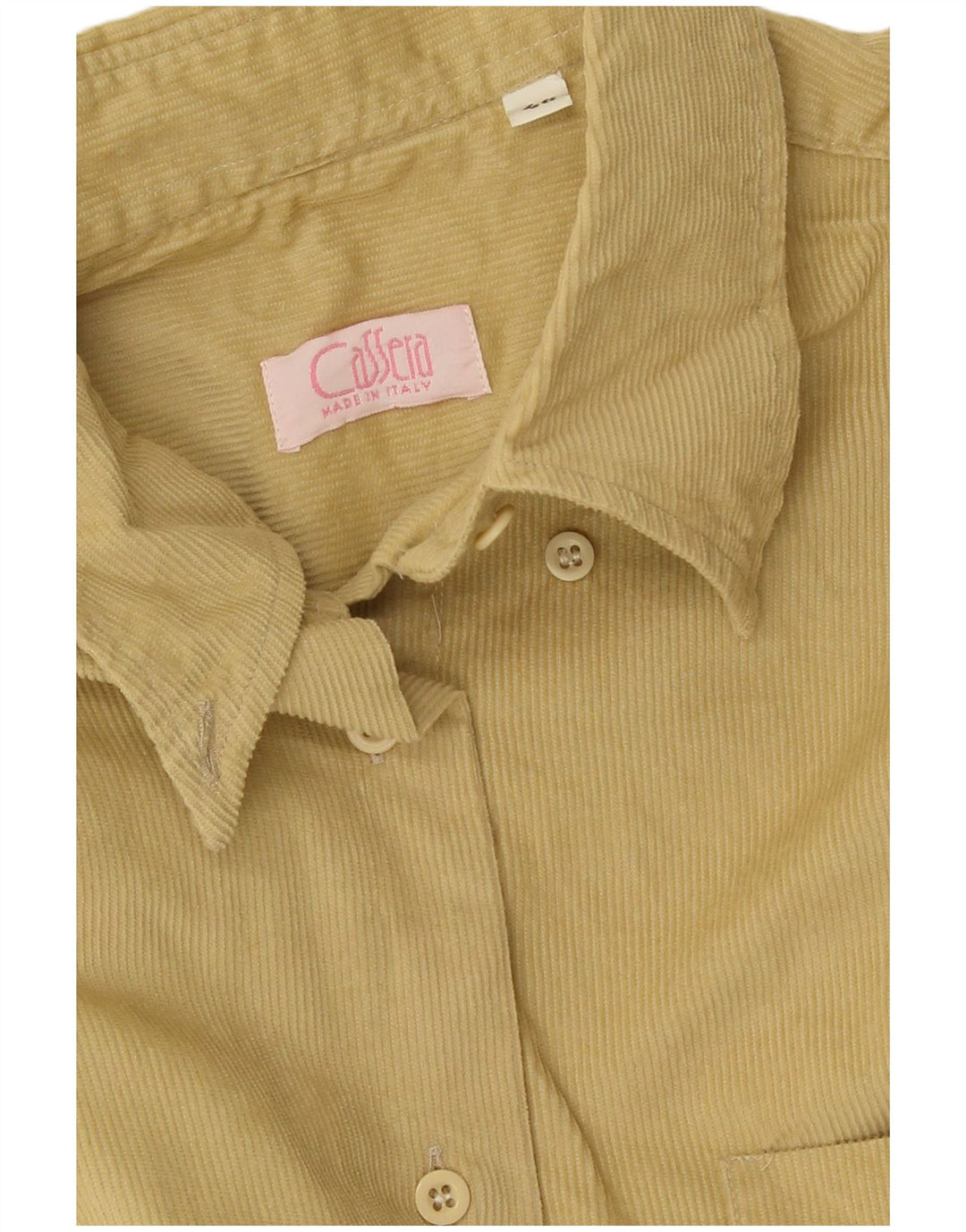 Camisa feminina de veludo Cassera IT 46 grande bege