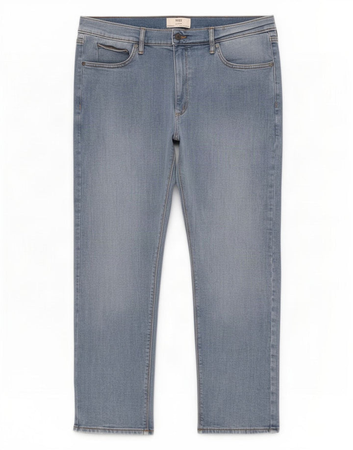 Marks & Spencer Mens Slim Jeans W38 L29 Azul Algodão
