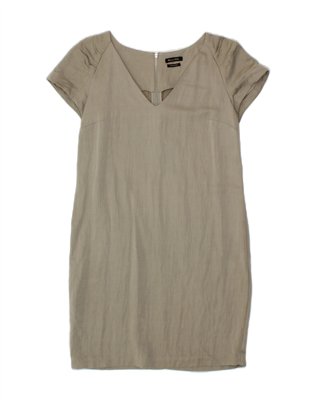 MASSIMO DUTTI Womens Shift Dress EU 36 XS Grey Viscose Vintage Massimo Dutti and Second-Hand Massimo Dutti from Messina Hembry 