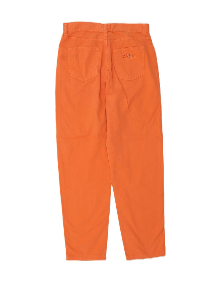 VINTAGE Womens Tapered Jeans W33 L30 Orange Cotton Vintage Vintage and Second-Hand Vintage from Messina Hembry 