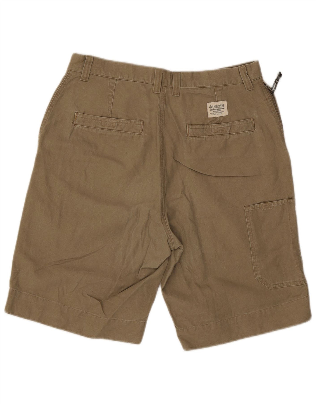 Columbia Mens Cargo Shorts W32 Médio Algodão Cáqui