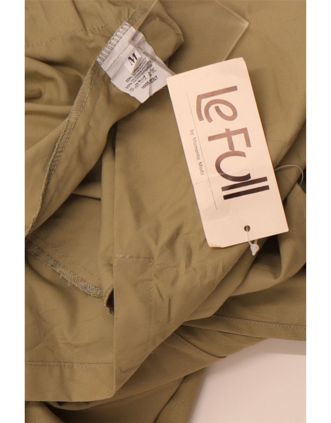 LE FULL Casaco feminino oversized com capuz duplo breasted Reino Unido 14 médio cáqui