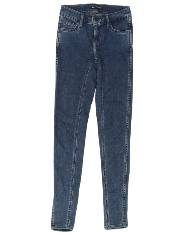 Calça jeans feminina Levi's Line 8 Skinny W23 L30 azul algodão
