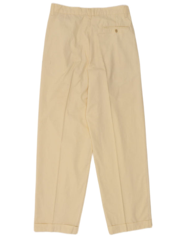 Calça Chino Feminina Stefanel Cintura Alta IT 46 Grande W28 L29 Amarelo