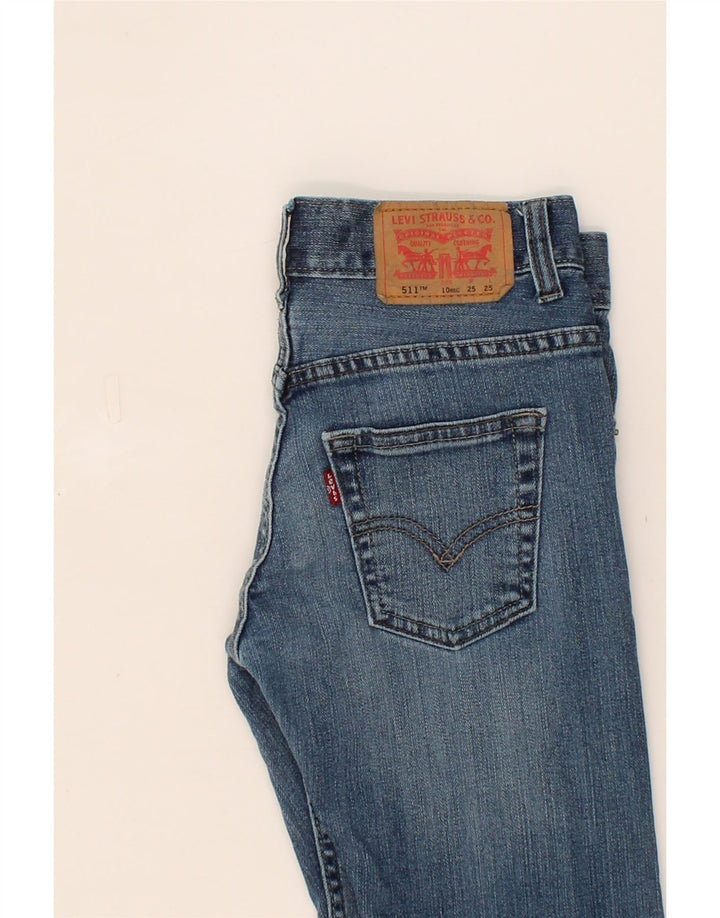 LEVI'S Boys 511 Slim Jeans 9-10 Years W25 L25 Blue Cotton Vintage Levi's and Second-Hand Levi's from Messina Hembry 