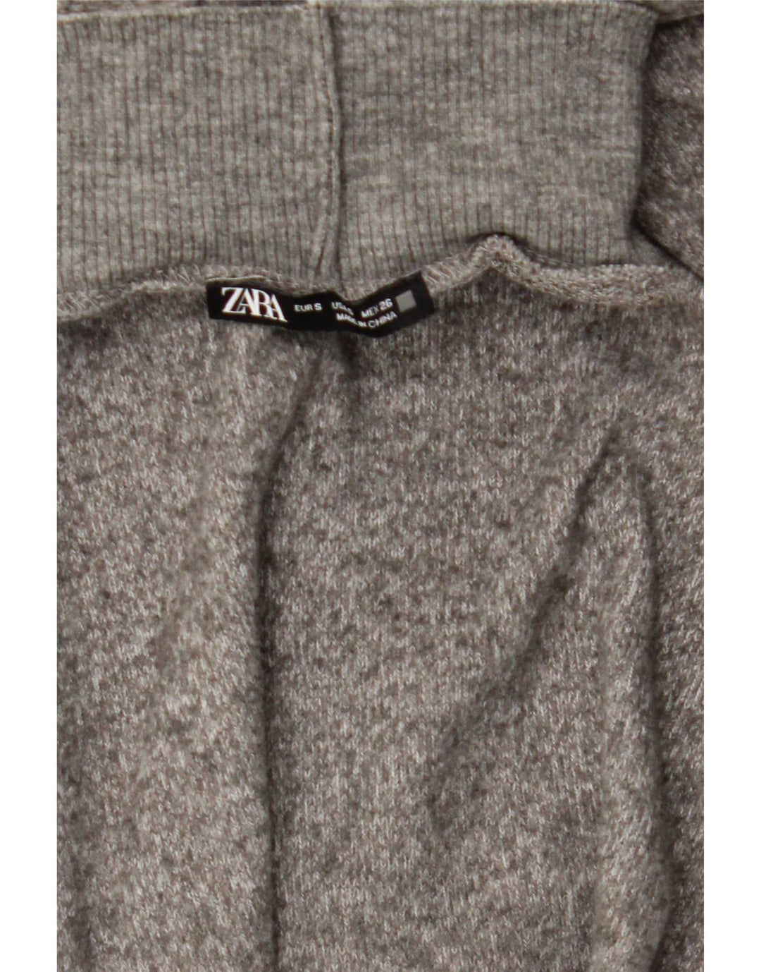 Vestido maxi feminino de manga comprida Zara UK 8 pequeno cinza